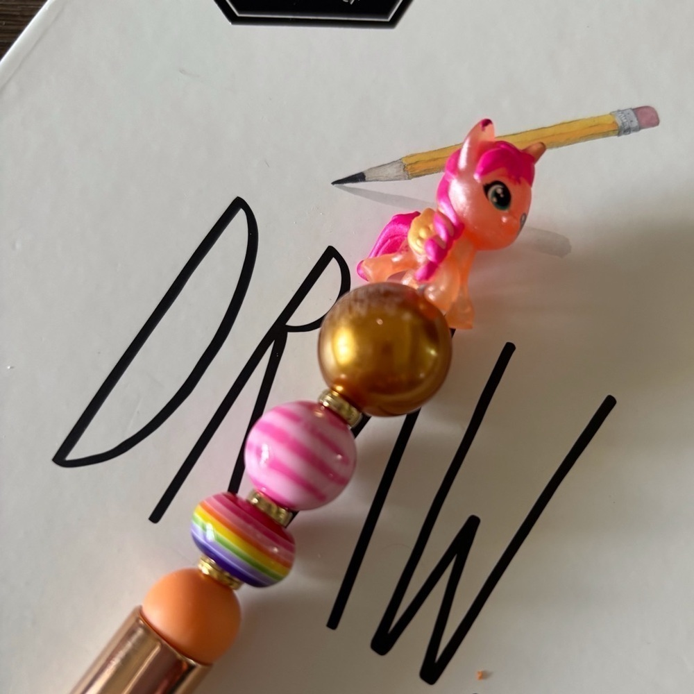 My Little Pony: Alicorn Sunny Starscout handmade beaded pen
